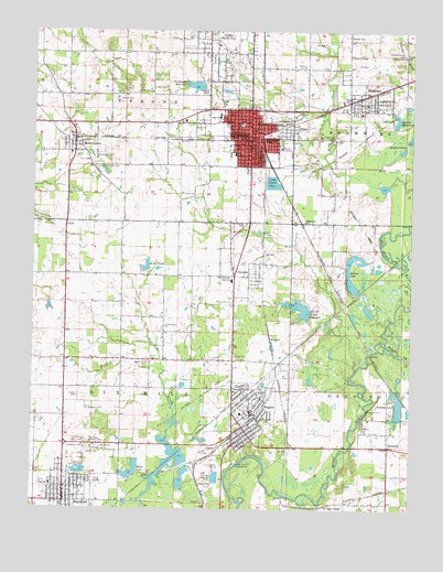 Christopher, IL USGS Topographic Map