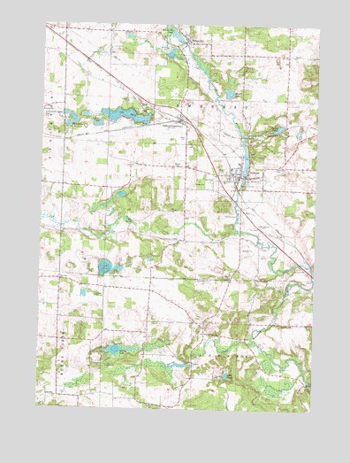 Amherst, WI USGS Topographic Map