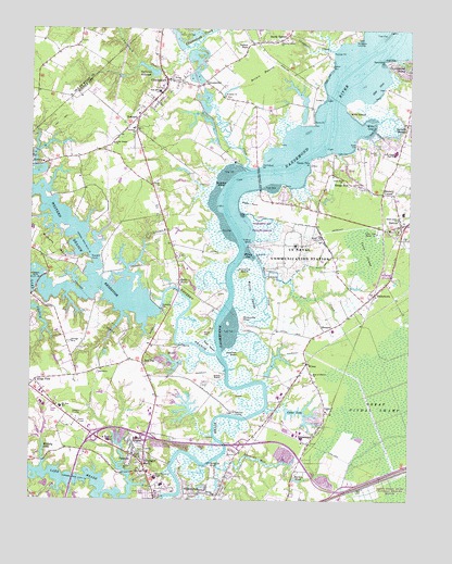 Chuckatuck, VA USGS Topographic Map