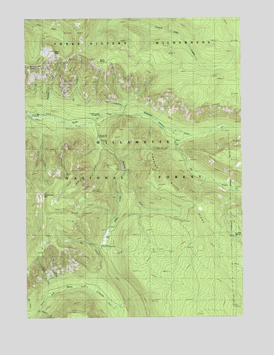 Chucksney Mountain, OR USGS Topographic Map