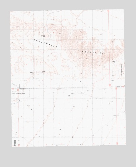 Chuckwalla Spring, CA USGS Topographic Map