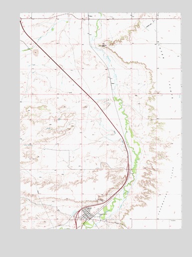 Chugwater, WY USGS Topographic Map