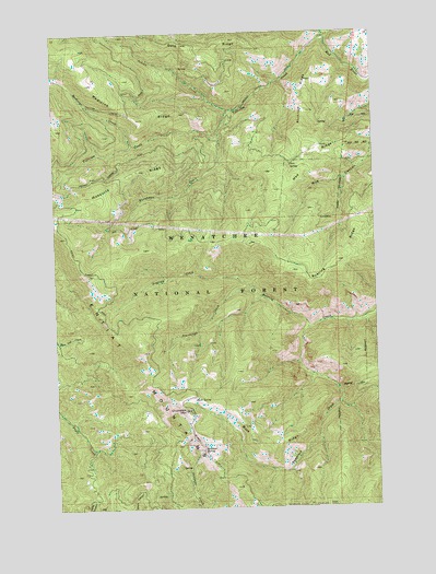 Chumstick Mountain, WA USGS Topographic Map