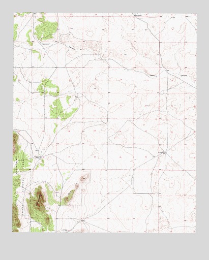Chupadero Mountain, NM USGS Topographic Map