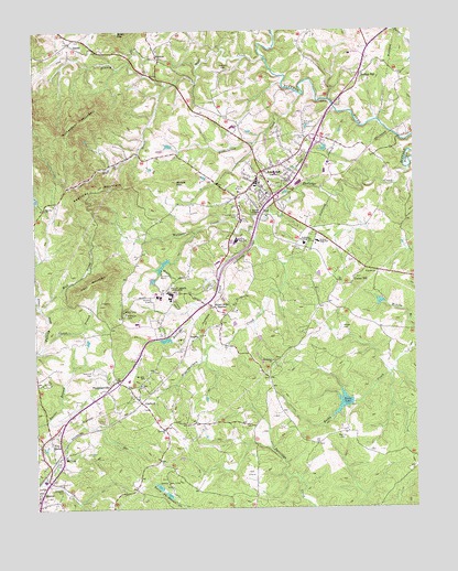 Amherst, VA USGS Topographic Map