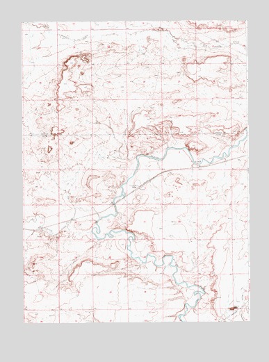 Church Butte, WY USGS Topographic Map