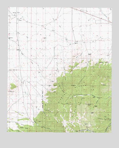 Church Mountain, NM USGS Topographic Map