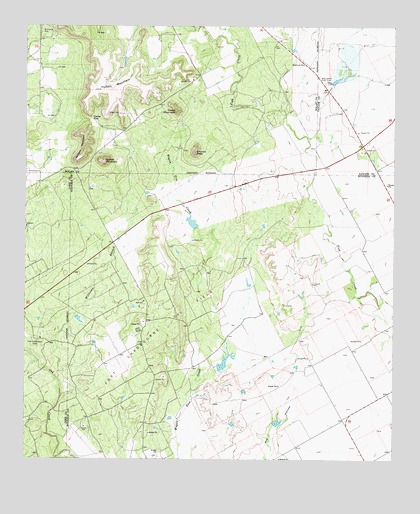Church Peak, TX USGS Topographic Map