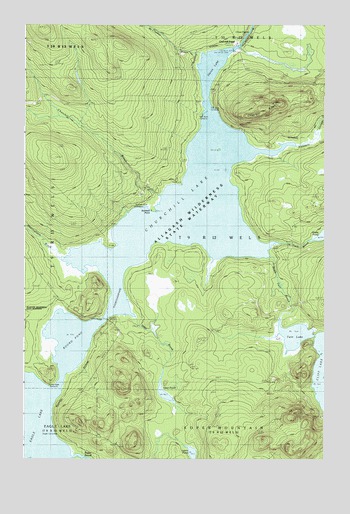 Churchill Lake, ME USGS Topographic Map