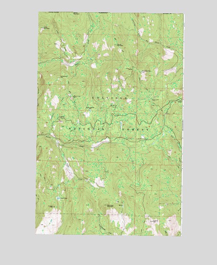 Churchill Mountain, WA USGS Topographic Map