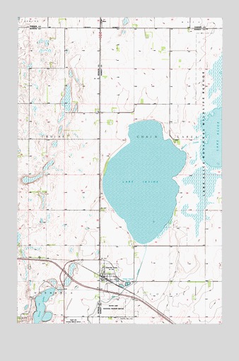 Churchs Ferry, ND USGS Topographic Map