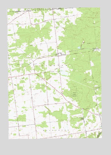 Churubusco, NY USGS Topographic Map