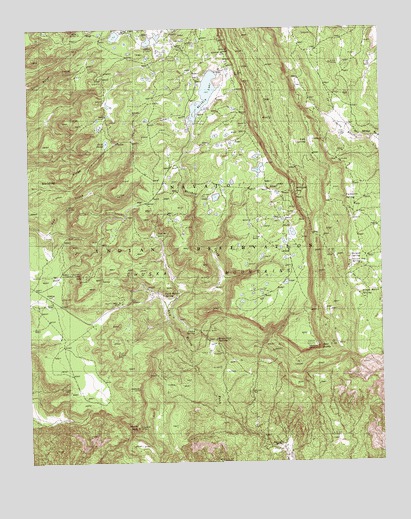 Chuska Peak, NM USGS Topographic Map