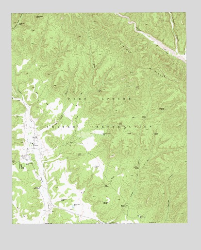 Cibecue, AZ USGS Topographic Map