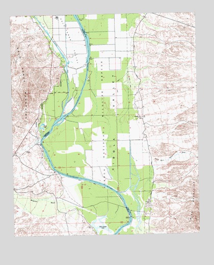 Cibola, AZ USGS Topographic Map