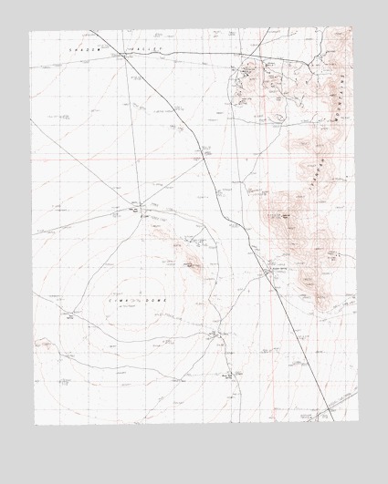 Cima Dome, CA USGS Topographic Map