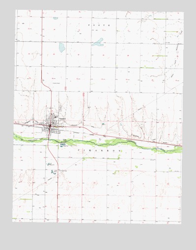 Cimarron, KS USGS Topographic Map