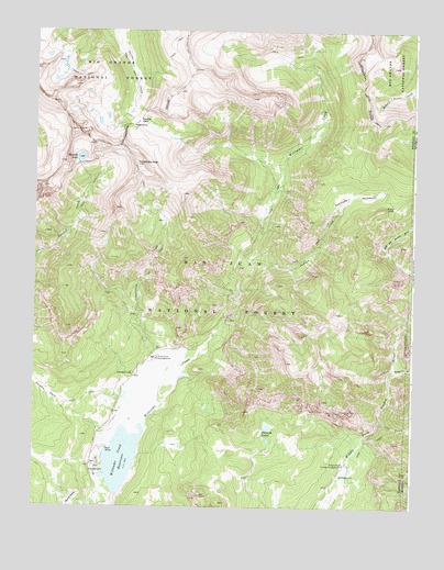 Cimarrona Peak, CO USGS Topographic Map