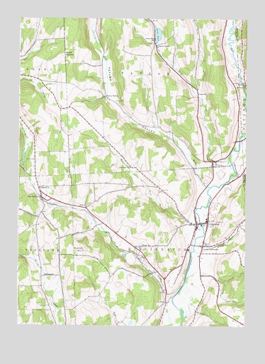 Cincinnatus, NY USGS Topographic Map
