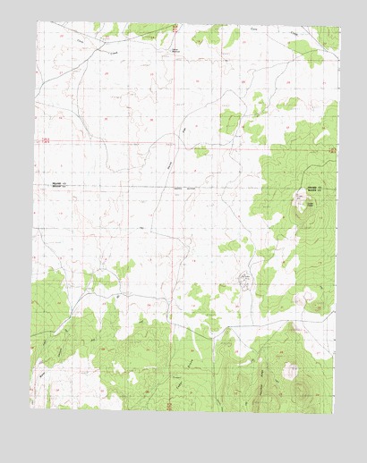 Cinder Crater, UT USGS Topographic Map