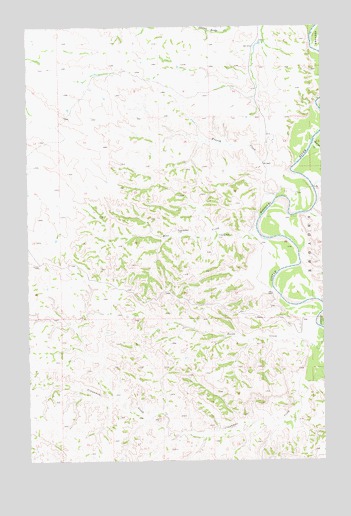 Cinnamon Creek, ND USGS Topographic Map