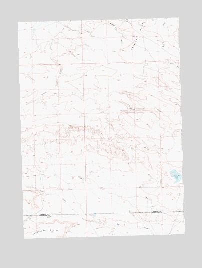Circle Bar Lake, WY USGS Topographic Map