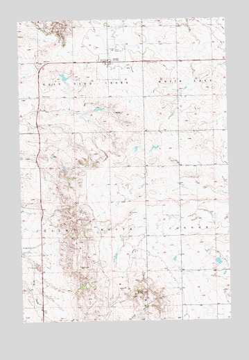 Amidon, ND USGS Topographic Map