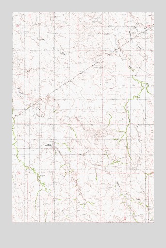 Circle Reservoir, MT USGS Topographic Map