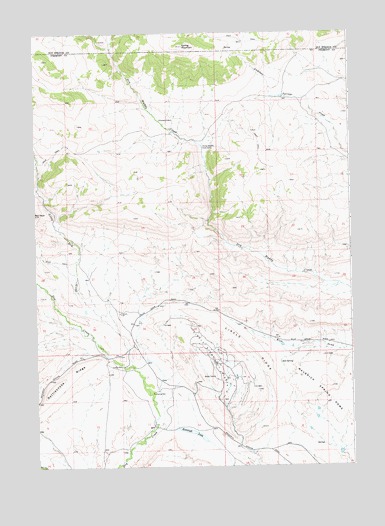 Circle Ridge, WY USGS Topographic Map