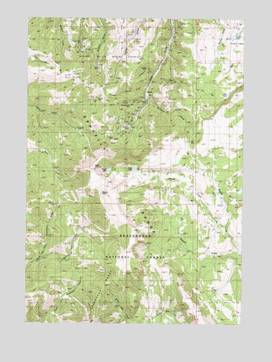Cirque Lake, MT USGS Topographic Map