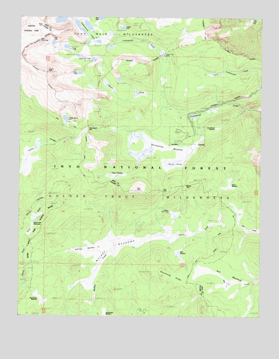 Cirque Peak, CA USGS Topographic Map