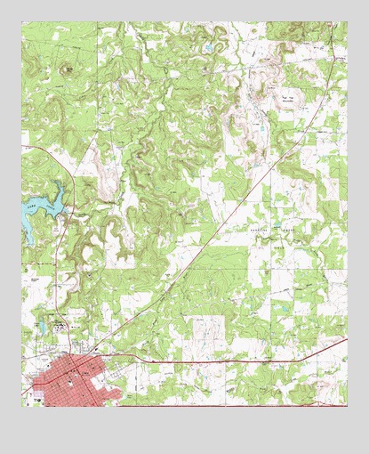 Cisco North, TX USGS Topographic Map