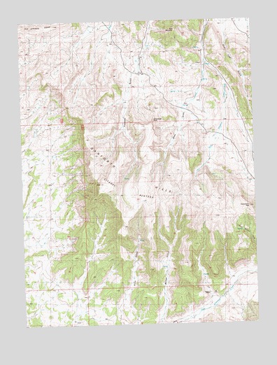 Citadel Plateau, CO USGS Topographic Map