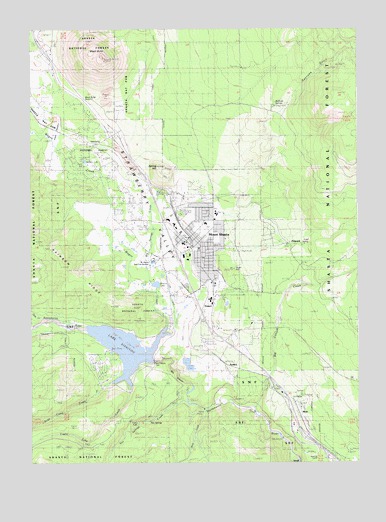 City of Mount Shasta, CA USGS Topographic Map