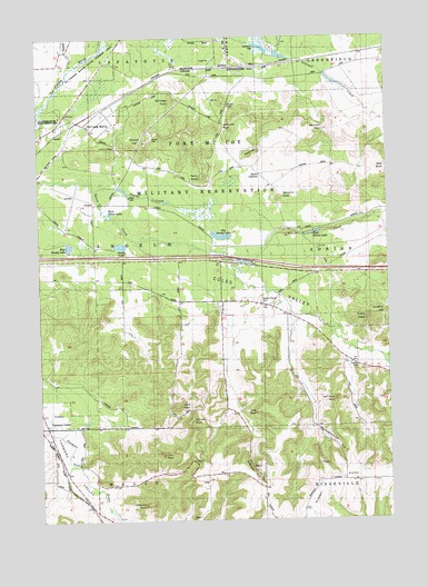 City Rock, WI USGS Topographic Map