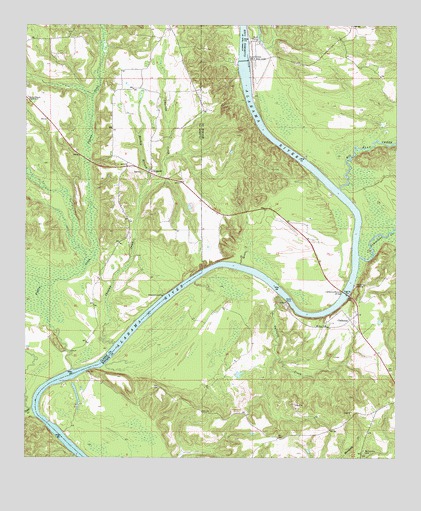 Claiborne, AL USGS Topographic Map