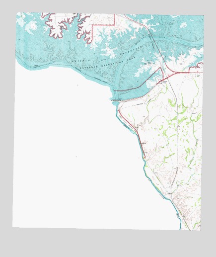 Amistad Dam, TX USGS Topographic Map