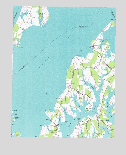 Claiborne, MD USGS Topographic Map