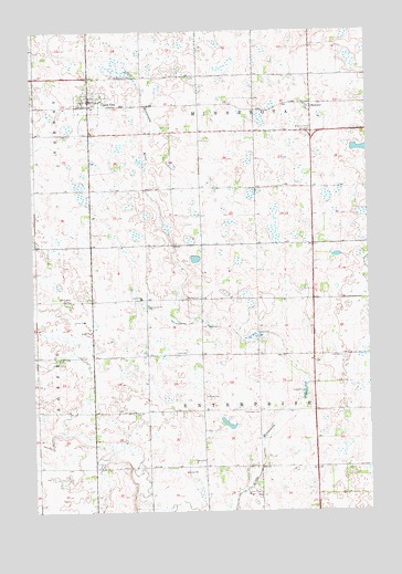 Claire City, SD USGS Topographic Map