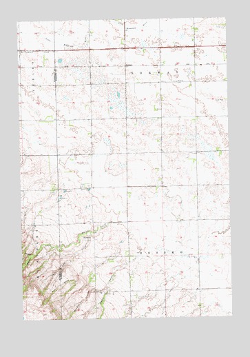 Claire City SW, SD USGS Topographic Map