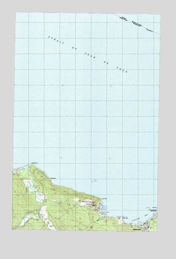 Clallam Bay, WA USGS Topographic Map