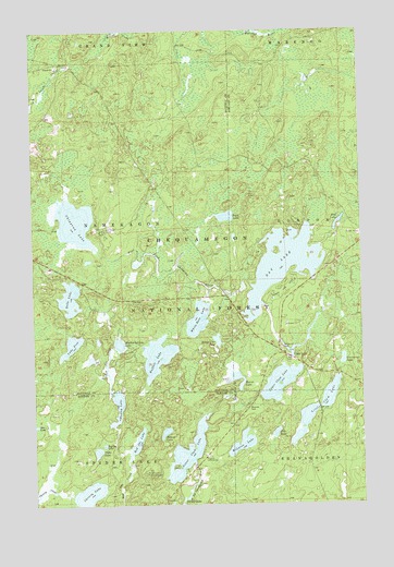 Clam Lake, WI USGS Topographic Map