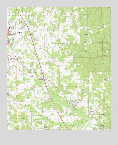 Clanton East, AL USGS Topographic Map