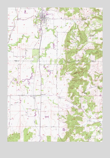 Amity, OR USGS Topographic Map