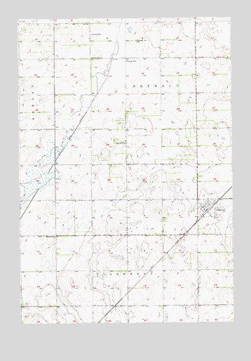 Claremont, SD USGS Topographic Map
