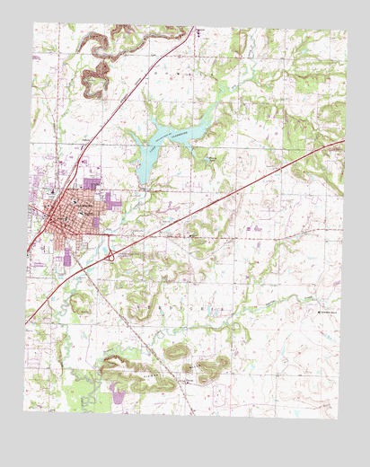 Claremore, OK USGS Topographic Map