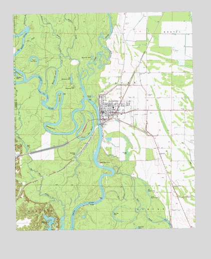 Clarendon, AR USGS Topographic Map