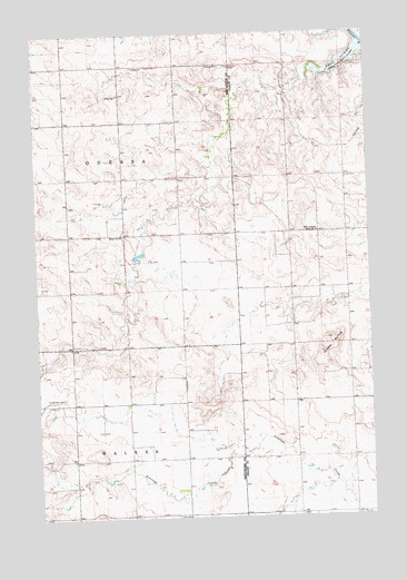 Clark Butte, ND USGS Topographic Map