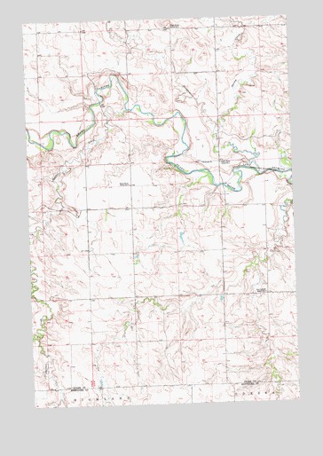Clark Butte NW, ND USGS Topographic Map