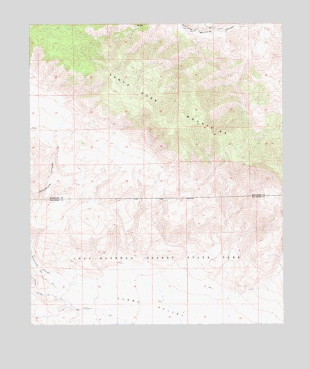 Clark Lake NE, CA USGS Topographic Map